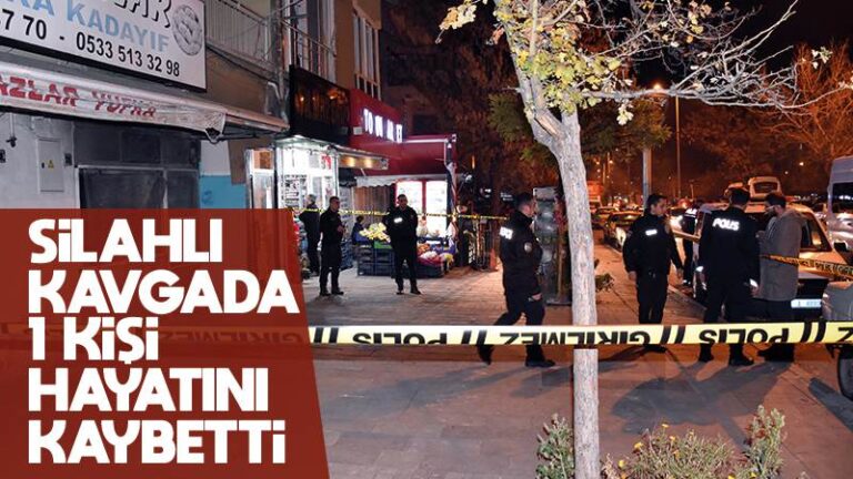 Kırıkkale’de silahlı kavgada 1 kişi öldü