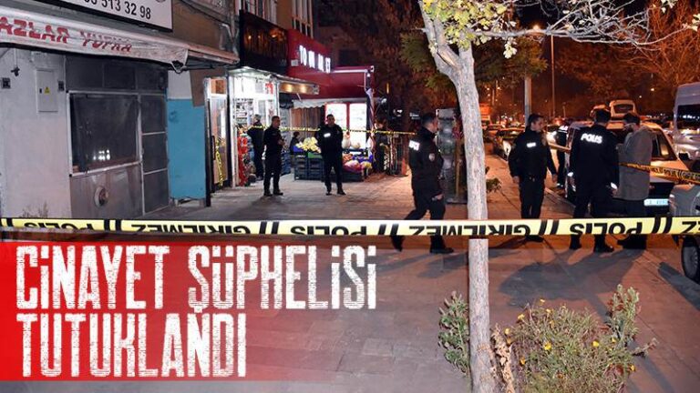 Cinayet şüphelisi tutuklandı