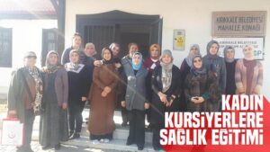 Kadın kursiyerlere sağlık eğitimi