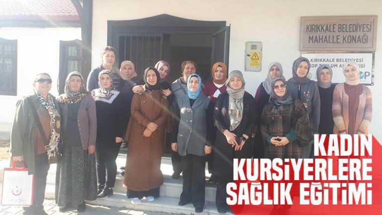 Kadın kursiyerlere sağlık eğitimi