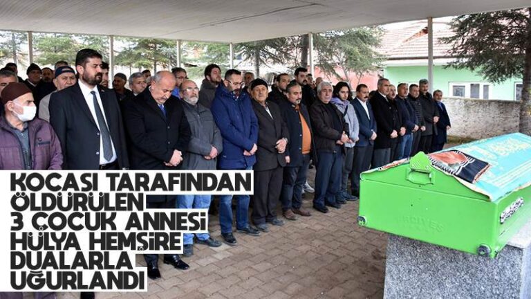 Kocası tarafından öldürülen hemşire dualarla uğurlandı