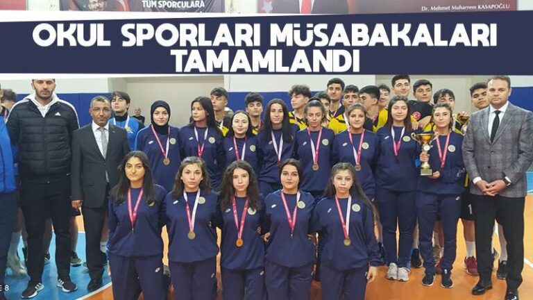 Okul sporları müsabakaları tamamlandı