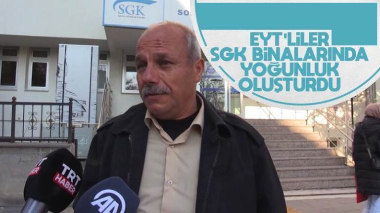 EYT’liler SGK binalarında yoğunluk oluşturdu