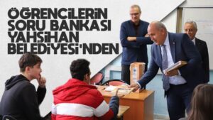 Öğrencilerin soru bankasın Yahşihan Belediyesi’nden