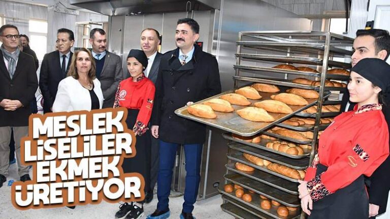 Meslek liseliler ekmek üretiyor