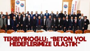 Tekbıyıkoğlu: “52 kilometrelik beton yol hedefini 155 kilometreye taşıdık”