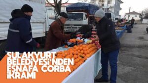 Sulakyurt Belediyesinden esnafa çorba ikramı