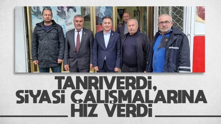 Tanrıverdi, siyasi çalışmalarına hız verdi