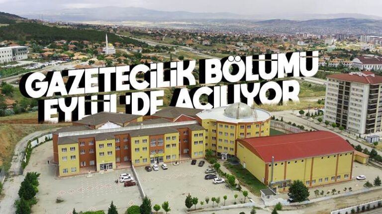 Gazetecilik bölümü Eylül ayında açılıyor