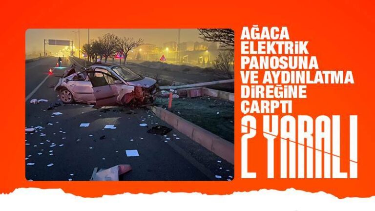 Trafik kazasında 2 kişi yaralandı
