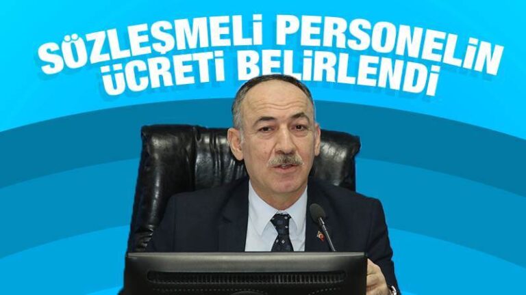 Sözleşmeli personelin ücreti belirlendi