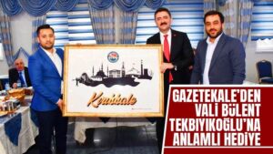 Gazetekale’den Vali Tekbıyıkoğlu’na anlamlı hediye