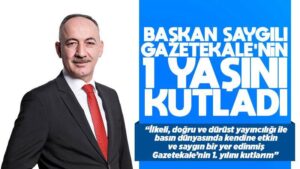 Başkan Saygılı, Gazetekale’nin 1. Yaşını kutladı