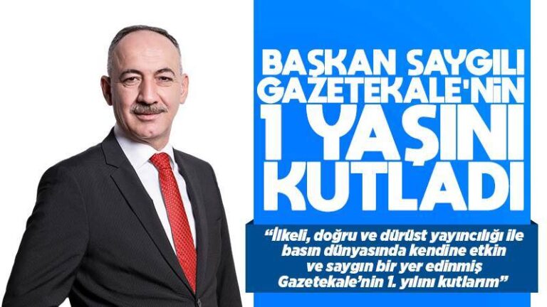 Başkan Saygılı, Gazetekale’nin 1. Yaşını kutladı