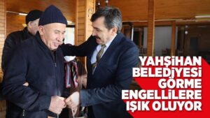 Yahşihan Belediyesi, görme engellilere ışık oluyor