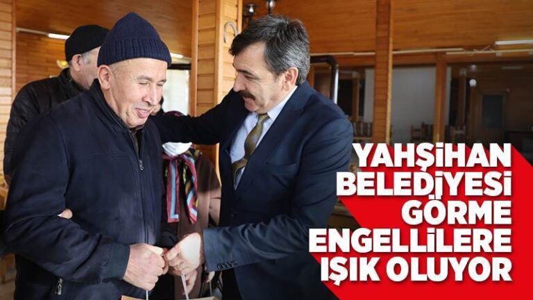 Yahşihan Belediyesi, görme engellilere ışık oluyor