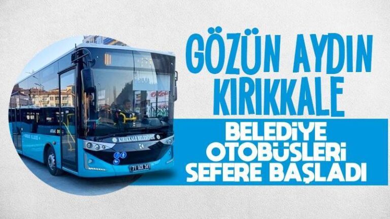 Belediye otobüsleri sefere başladı