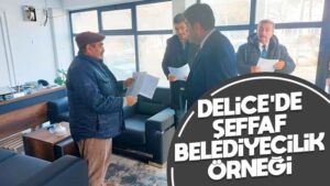 Delice’de şeffaf belediyecilik örneği
