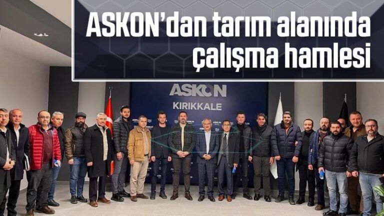 ASKON’dan tarım alanında çalışma hamlesi