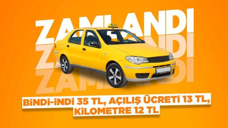 Taksi ücretleri zamlandı