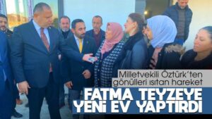 Milletvekili Öztürk’ten gönülleri ısıtan hareket