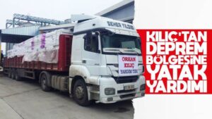 İş insanı Kılıç’tan depremzedelere yatak desteği