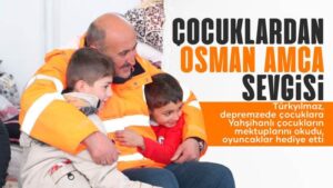 Çocuklardan Osman amca sevgisi