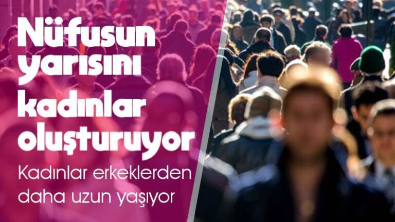 Nüfusun yarısını kadınlar oluşturuyor