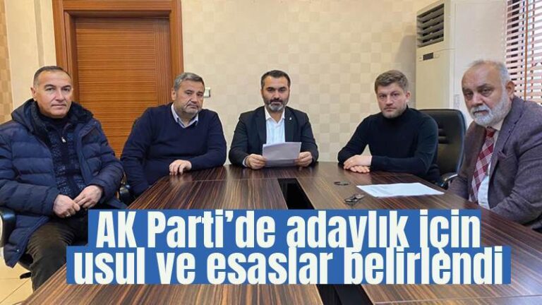 AK Parti’de adaylık için usul ve esaslar belirlendi
