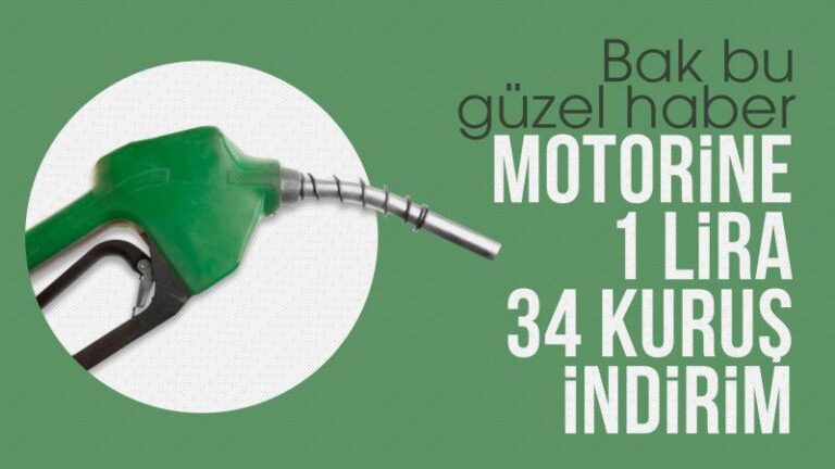 Motorine indirim geliyor