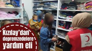 Kızılay’dan depremzedelere yardım eli