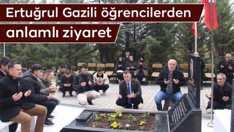 Ertuğrul Gazili öğrencilerden anlamlı ziyaret