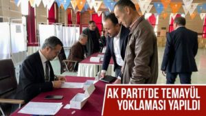 AK Parti’de temayül yoklaması yapıldı