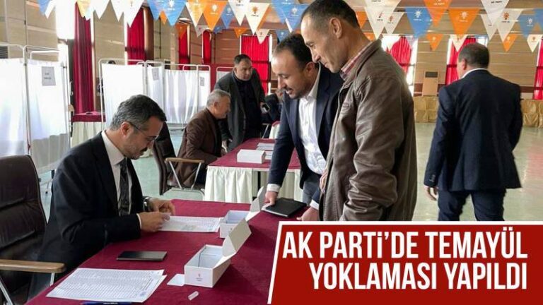AK Parti’de temayül yoklaması yapıldı