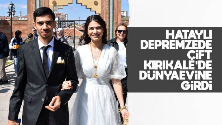 Hataylı depremzede çift, Kırıkkale’de dünyaevine girdi