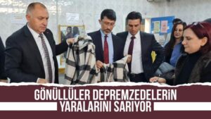 Gönüllüler depremzedelerin yaralarını sarıyor