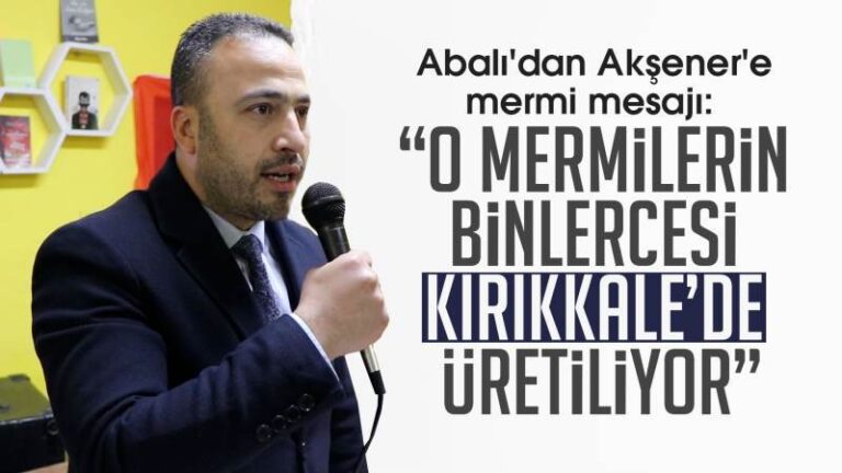 Abalı’dan Akşener’e mermi mesajı