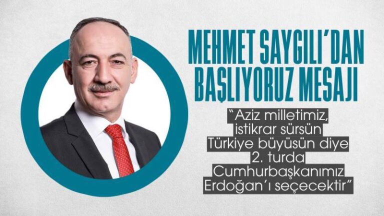 Saygılı’dan başlıyoruz mesajı