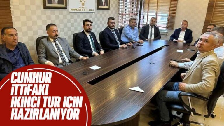 Cumhur İttifakı ikinci tur için hazırlanıyor