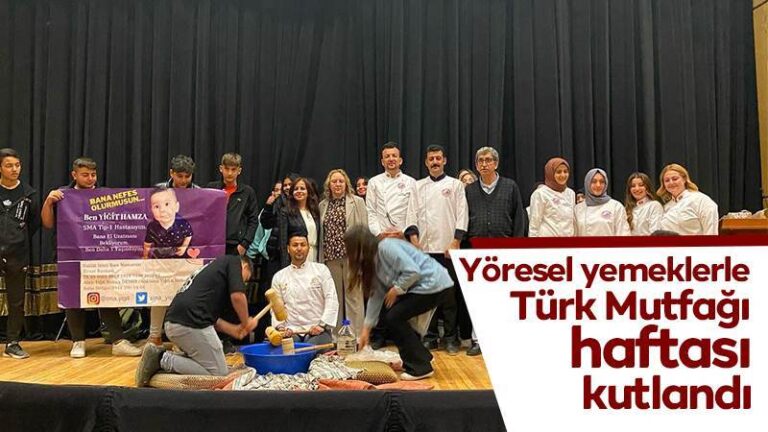 Yöresel yemeklerle Türk Mutfağı haftası kutlandı