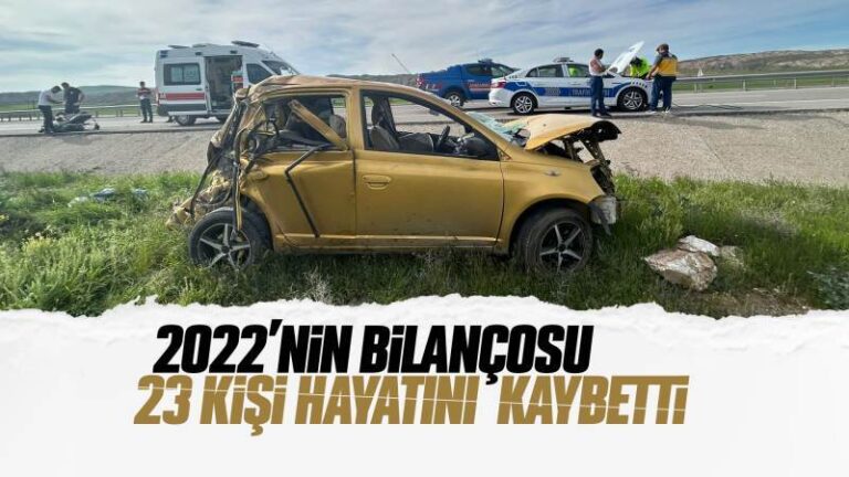 Trafik kazalarında 23 kişi hayatını kaybetti