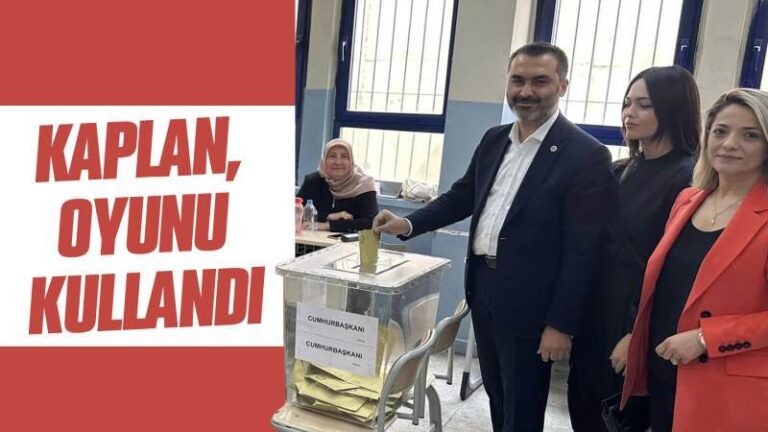 Kaplan: “Sonuçlar, vatanımıza ve milletimize hayırlı olsun”