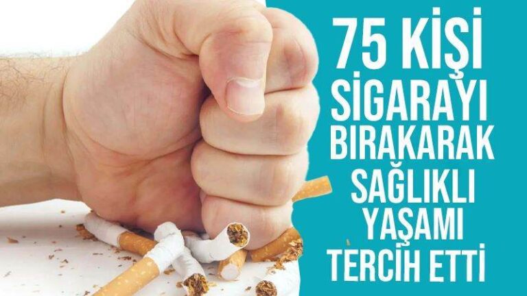 75 kişi sağlıklı yaşamı tercih etti