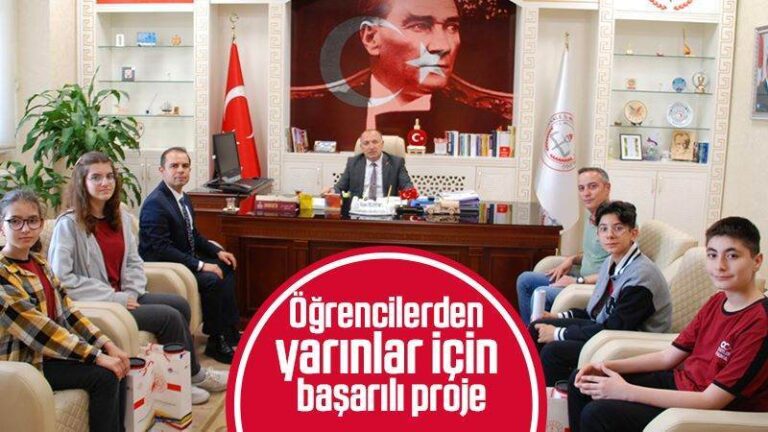 Öğrencilerden yarınlar için başarılı proje