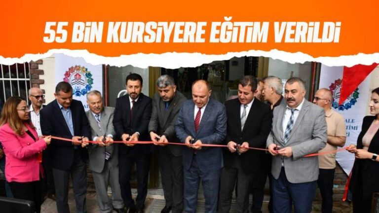 55 bin kursiyere eğitim verildi