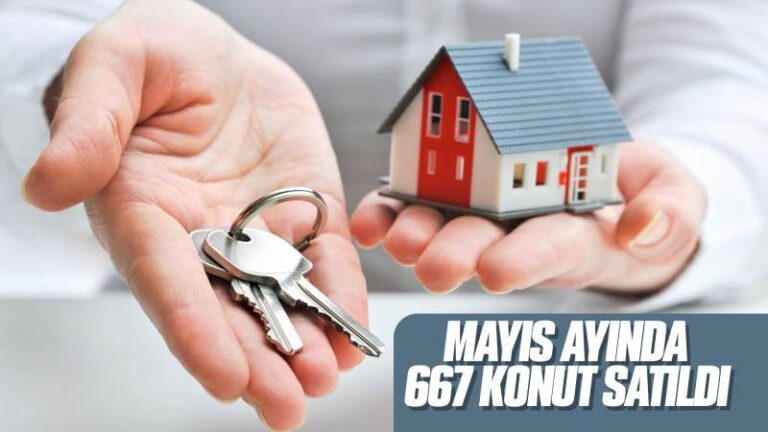 Mayıs ayında 667 konut satıldı