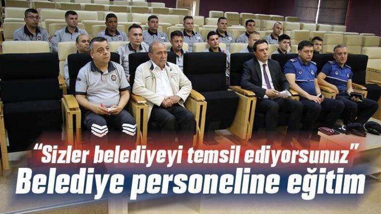 Belediye personeline eğitim