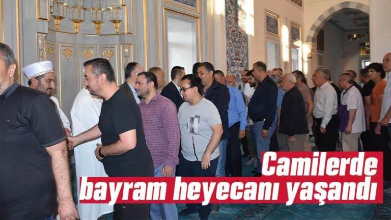 Camilerde bayram heyecanı yaşandı