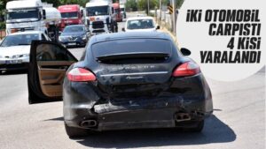 Kırıkkale’de çarpışan iki otomobildeki 4 kişi yaralandı