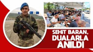 Şehit Baran, dualarla anıldı